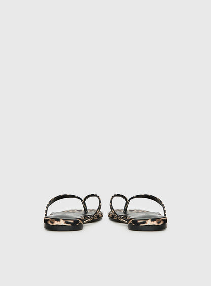 Billini Tove Sandals Leopard Satin