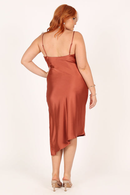 Cyprus Dress - Rust
