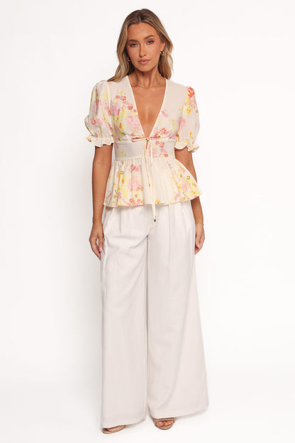 Duchess Top - Pink Floral
